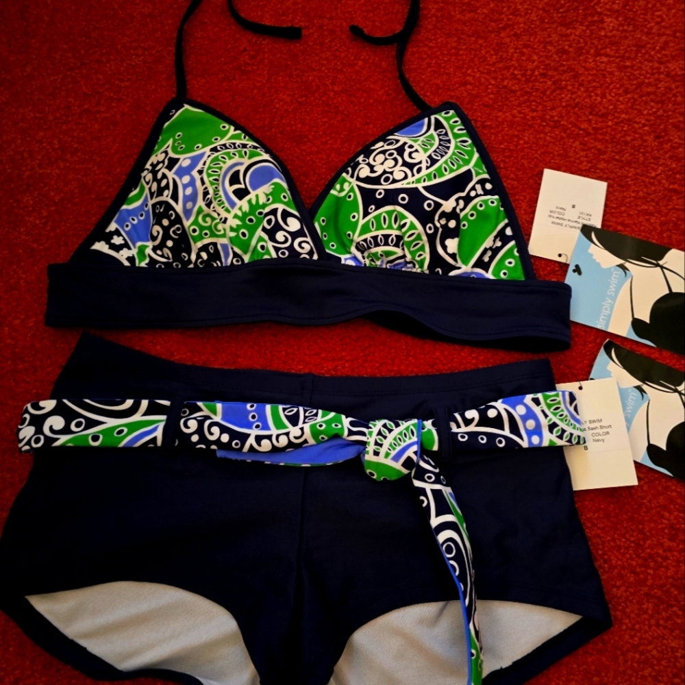 Colorful Bikini Sz. 8 By Simply Swim
